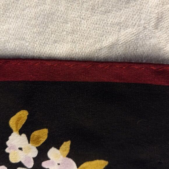 Vintage Anne Klein Silk Bright Floral Scarf - Picture 9 of 9